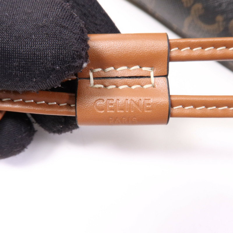 CELINE 塗層帆布Micro Sailor金扣肩背袋-13