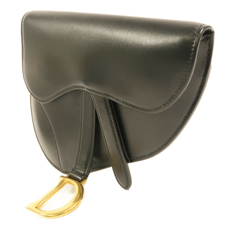 Dior 牛皮皮革Saddle Clutch金扣手拿包-2
