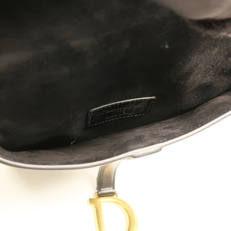 Dior 牛皮皮革Saddle Clutch金扣手拿包-4