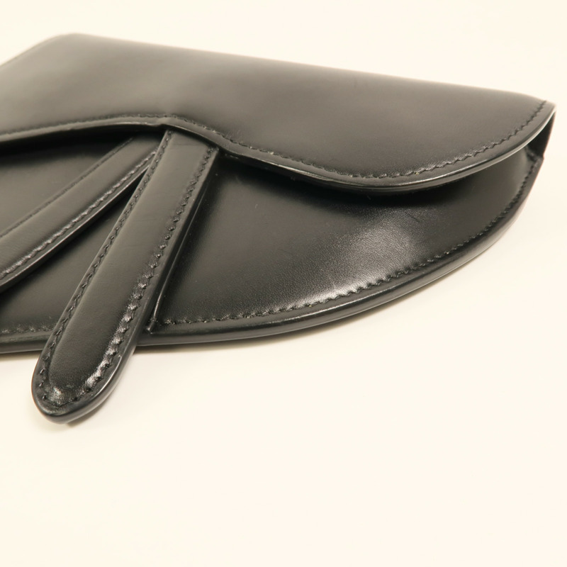 Dior 牛皮皮革Saddle Clutch金扣手拿包-10