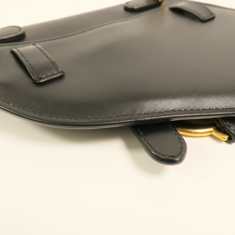 Dior 牛皮皮革Saddle Clutch金扣手拿包-13