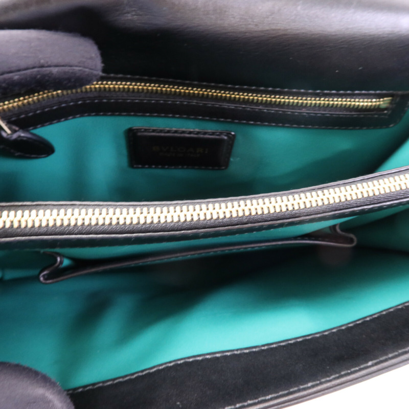 BVLGARI 牛皮皮革Serpenti Forever金扣鏈帶肩背袋-4