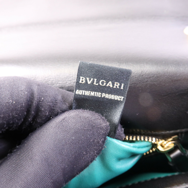 BVLGARI 牛皮皮革Serpenti Forever金扣鏈帶肩背袋-8