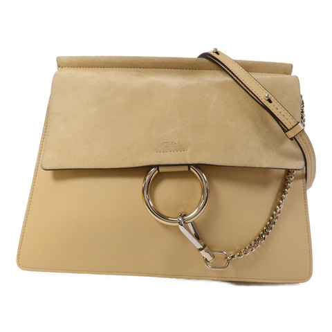 Chloe 牛皮皮革Faye Large金扣肩背袋