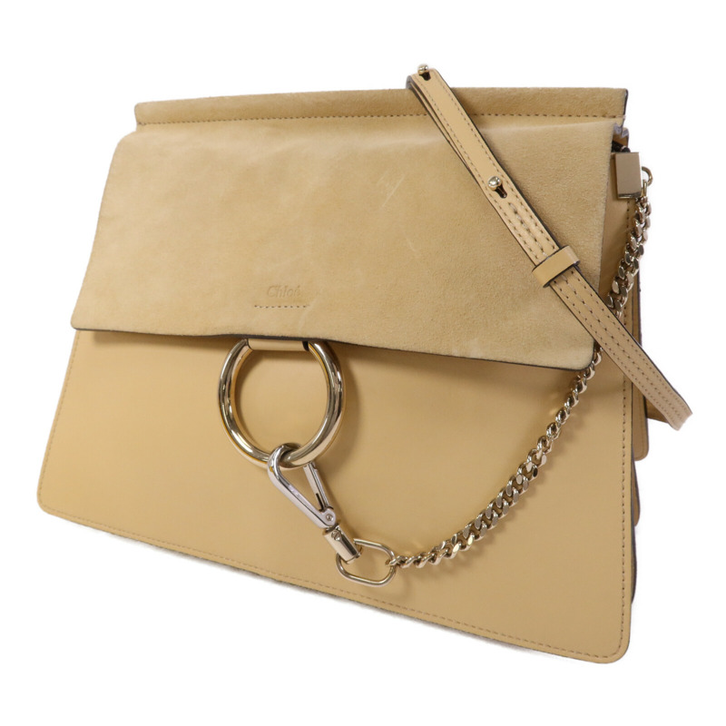 Chloe 牛皮皮革Faye Large金扣肩背袋-2