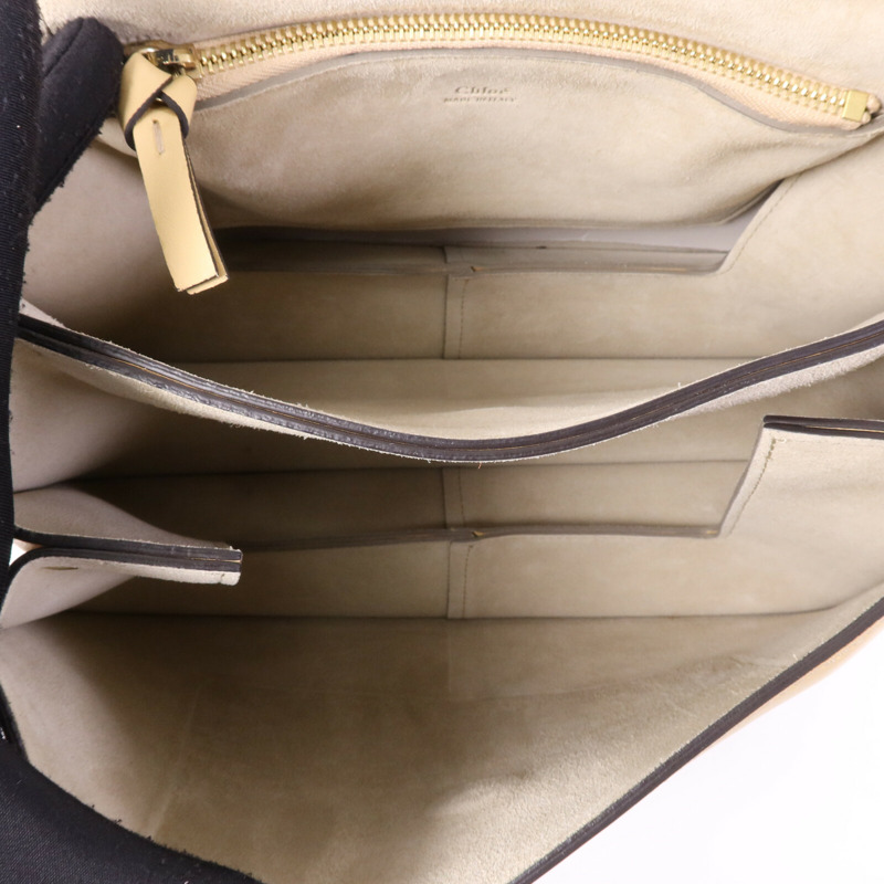 Chloe 牛皮皮革Faye Large金扣肩背袋-3