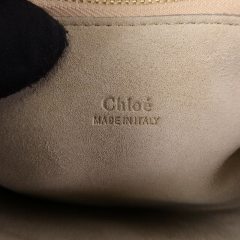 Chloe 牛皮皮革Faye Large金扣肩背袋-4