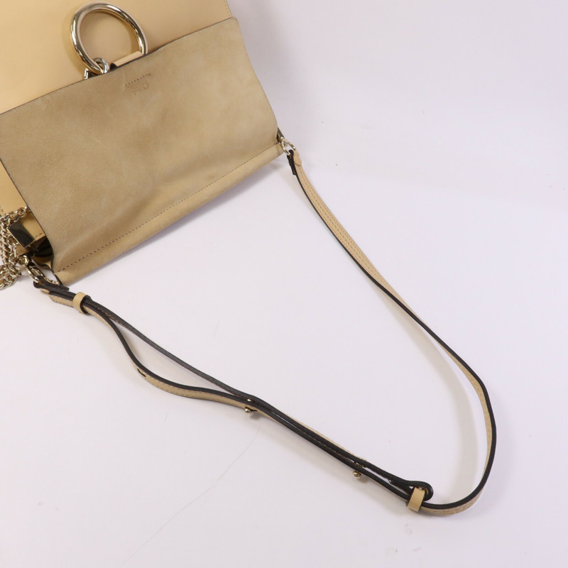 Chloe 牛皮皮革Faye Large金扣肩背袋-7