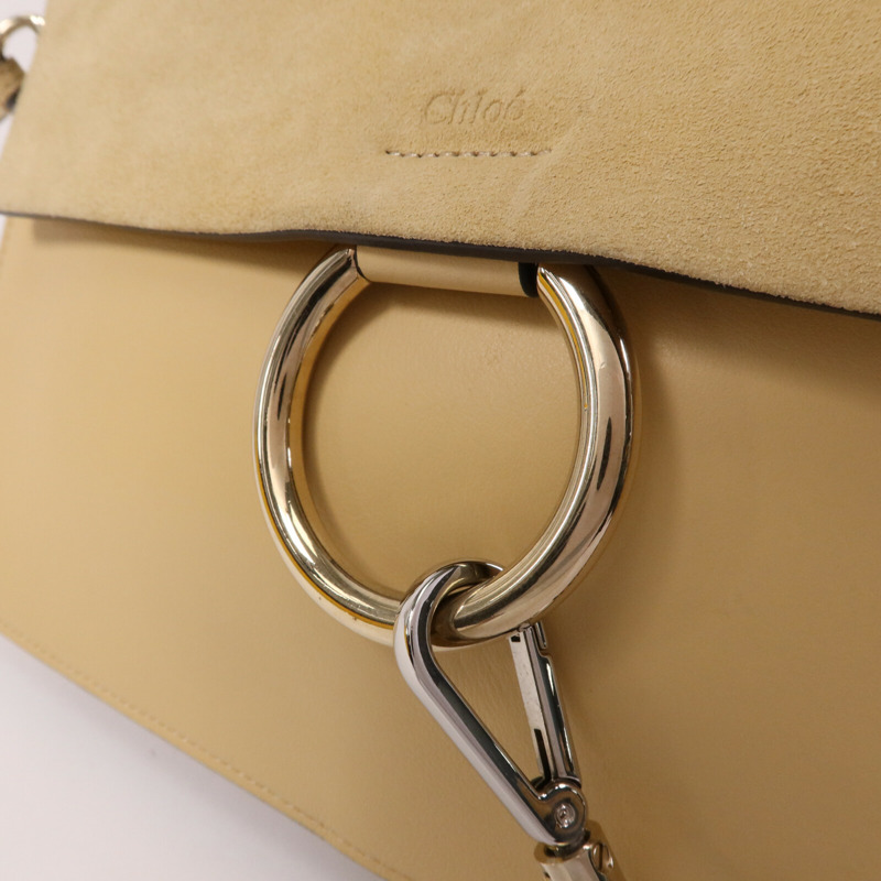 Chloe 牛皮皮革Faye Large金扣肩背袋-8