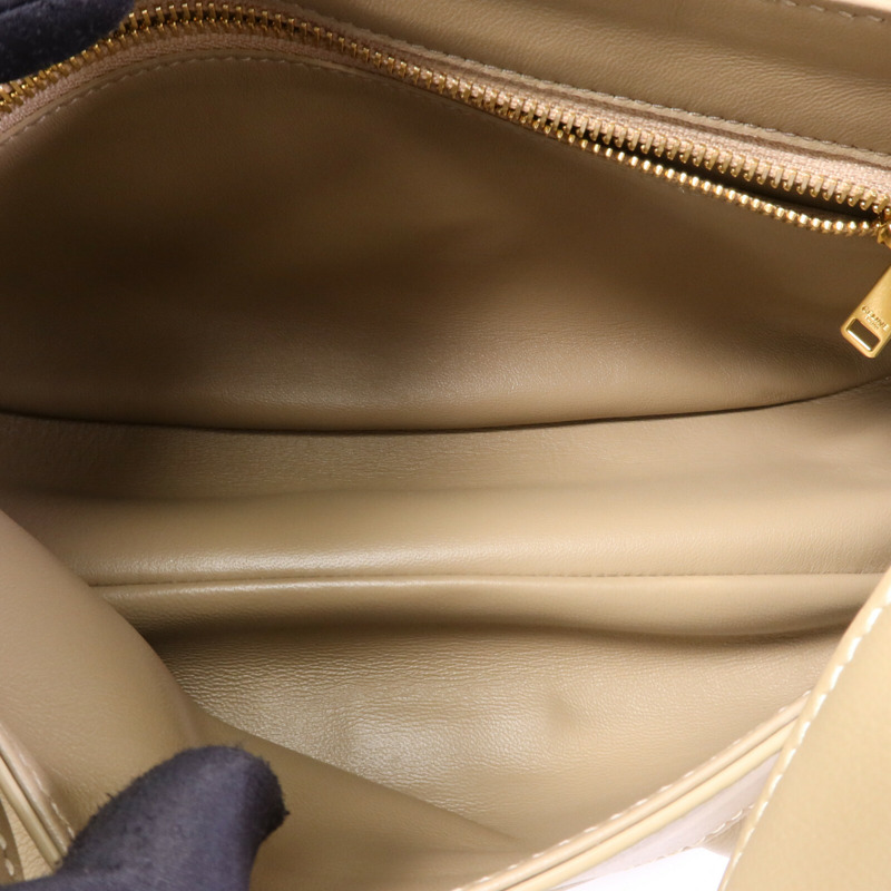 CELINE 皮革Polly Medium金扣肩背袋-4