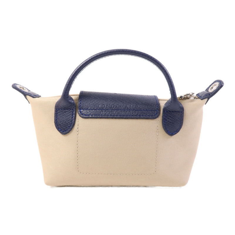 Longchamp 帆布Le Pliage Xtra XS Pouch銀扣手挽肩背兩用袋-1