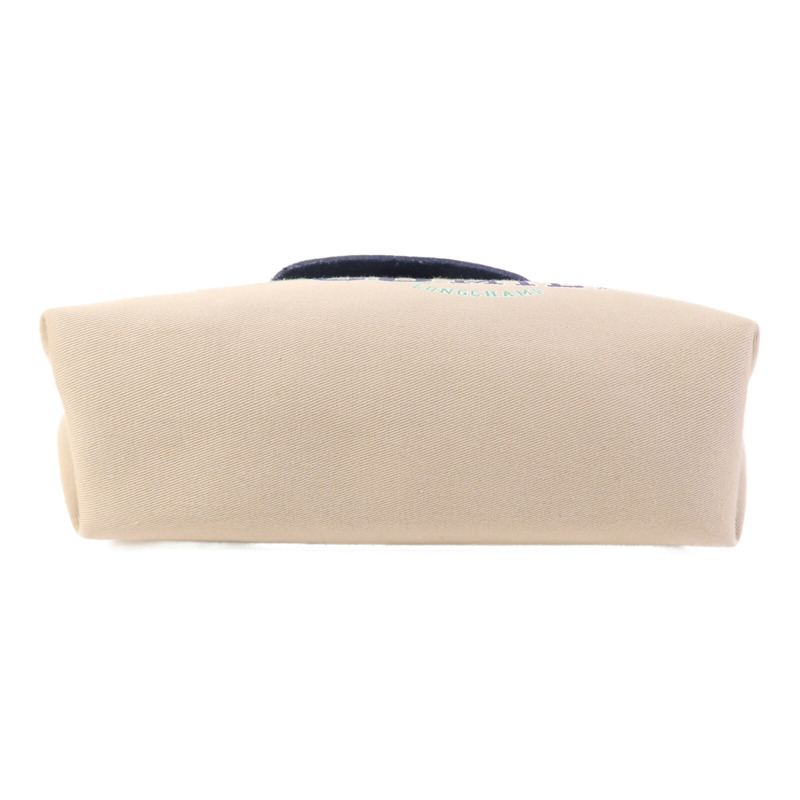 Longchamp 帆布Le Pliage Xtra XS Pouch銀扣手挽肩背兩用袋-3