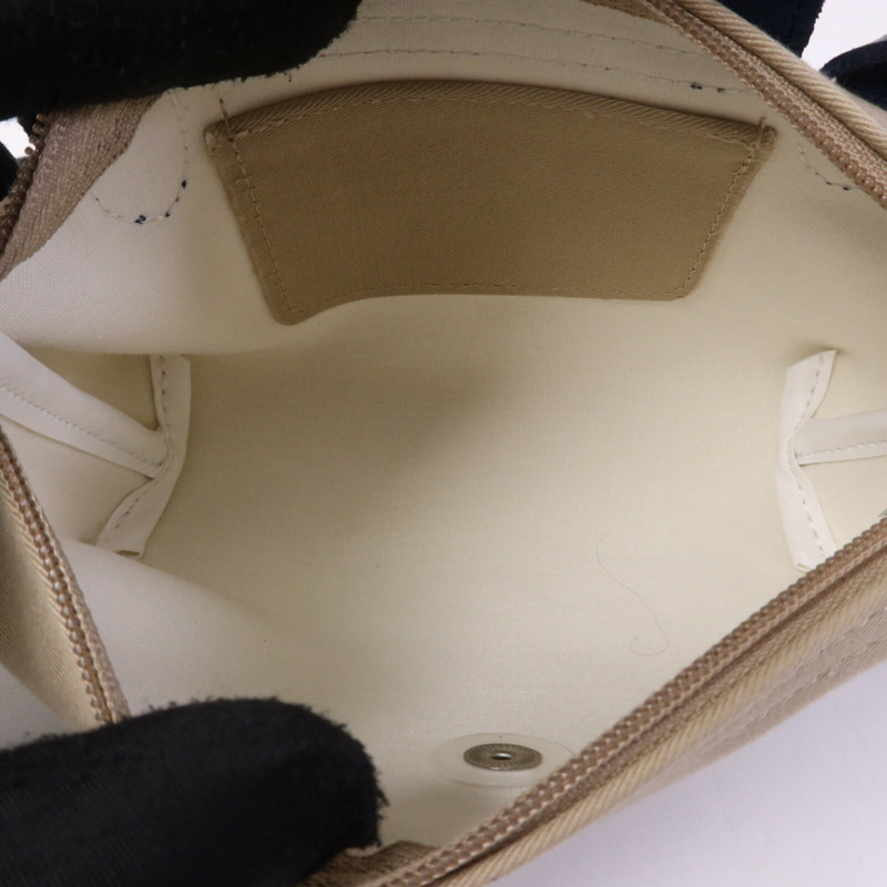 Longchamp 帆布Le Pliage Xtra XS Pouch銀扣手挽肩背兩用袋-4