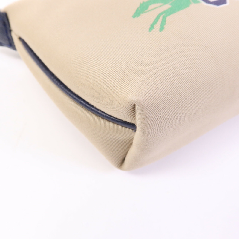 Longchamp 帆布Le Pliage Xtra XS Pouch銀扣手挽肩背兩用袋-8