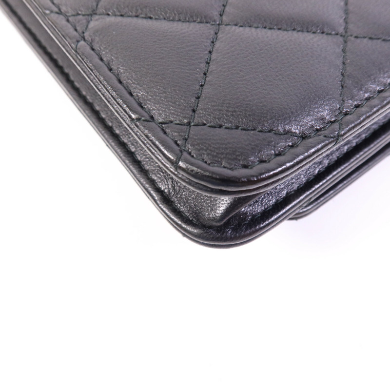 CHANEL 羊皮皮革Trendy CC Wallet On Chain金扣鏈帶肩背袋-13