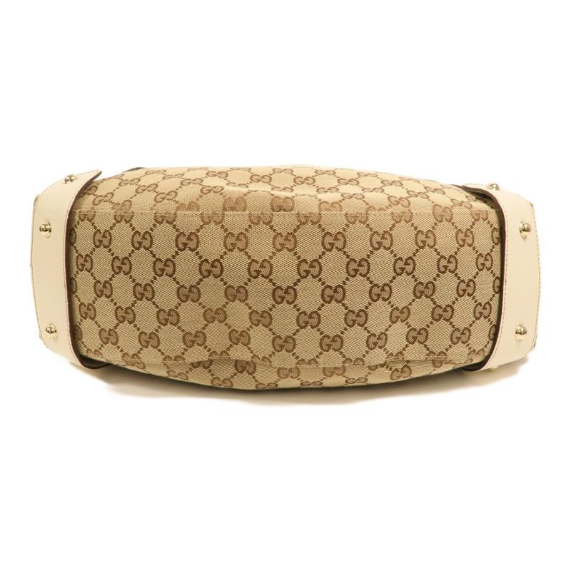 GUCCI 帆布Shoulder Bag金扣肩背袋-3