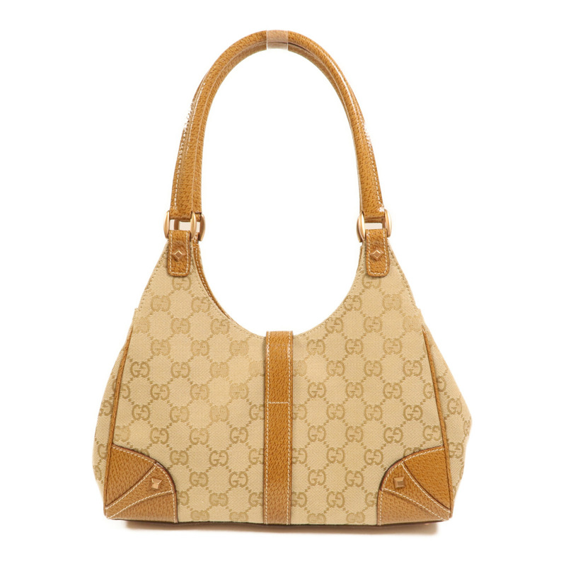 GUCCI 帆布Jackie Bardot金扣肩背袋-1