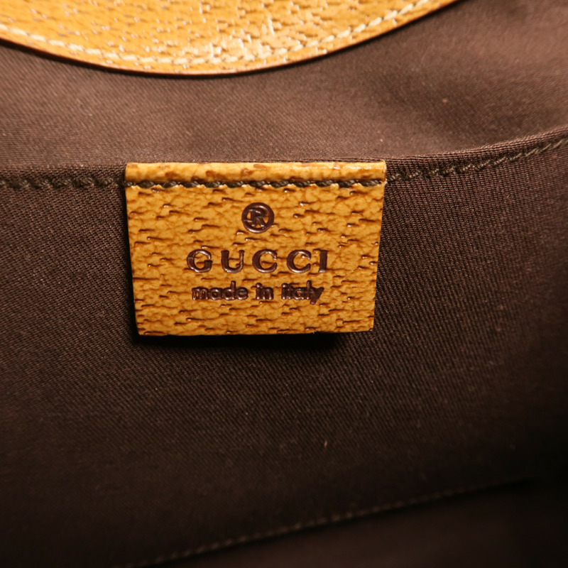 GUCCI 帆布Jackie Bardot金扣肩背袋-5