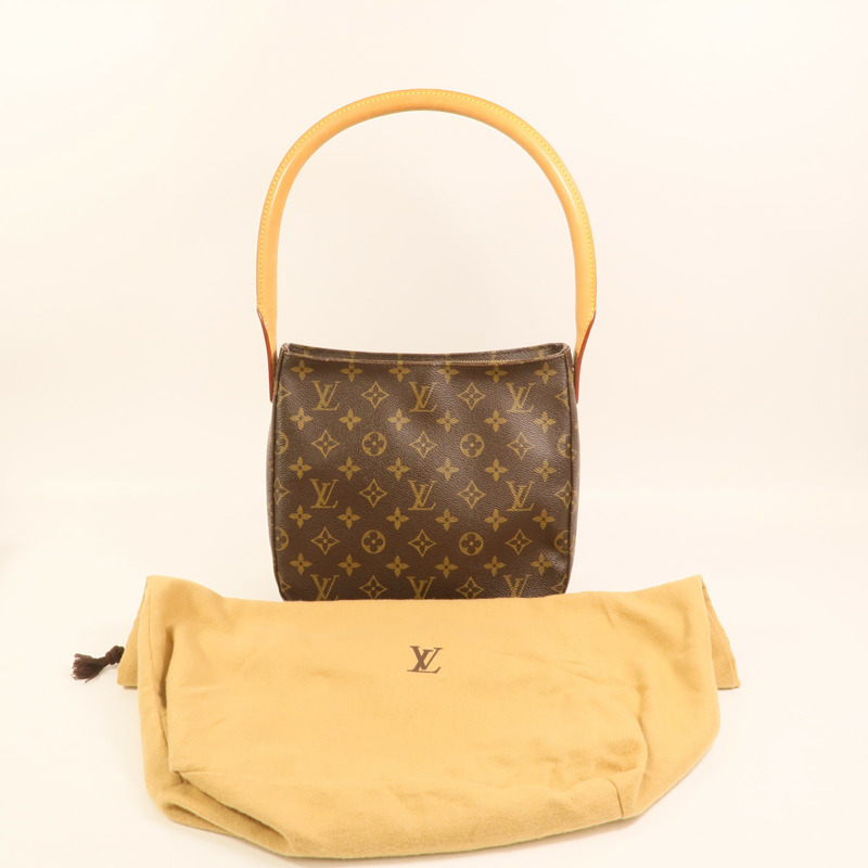 LOUIS VUITTON Monogram Looping MM金扣肩背袋-8