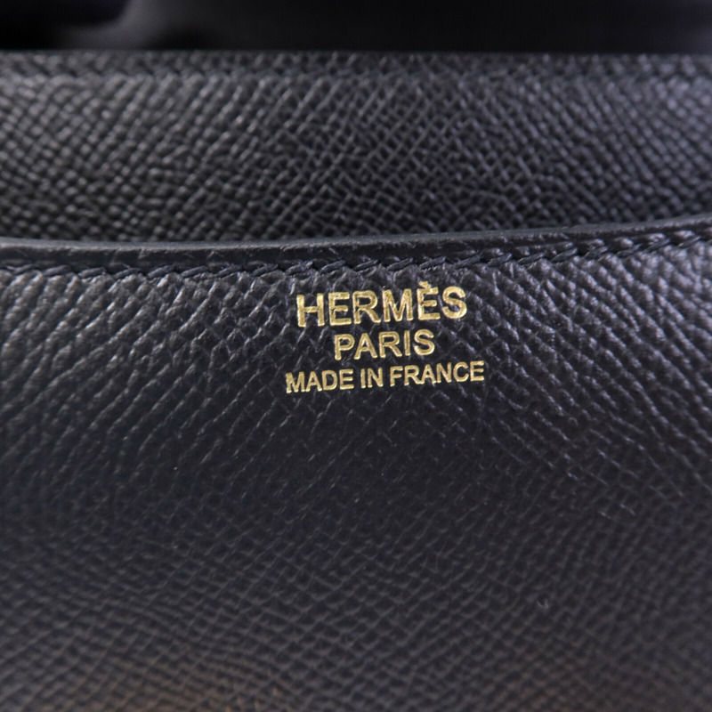 HERMES Epsom皮革Constance 24金扣手挽肩背兩用袋-5