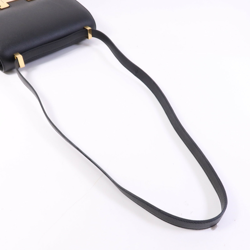 HERMES Epsom皮革Constance 24金扣手挽肩背兩用袋-8