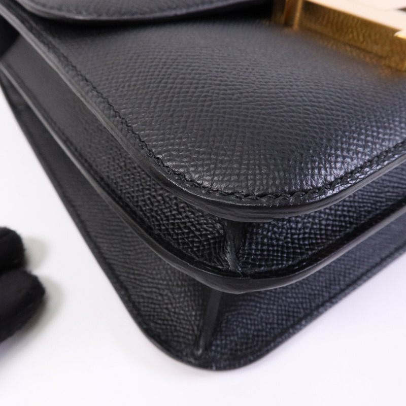 HERMES Epsom皮革Constance 24金扣手挽肩背兩用袋-11