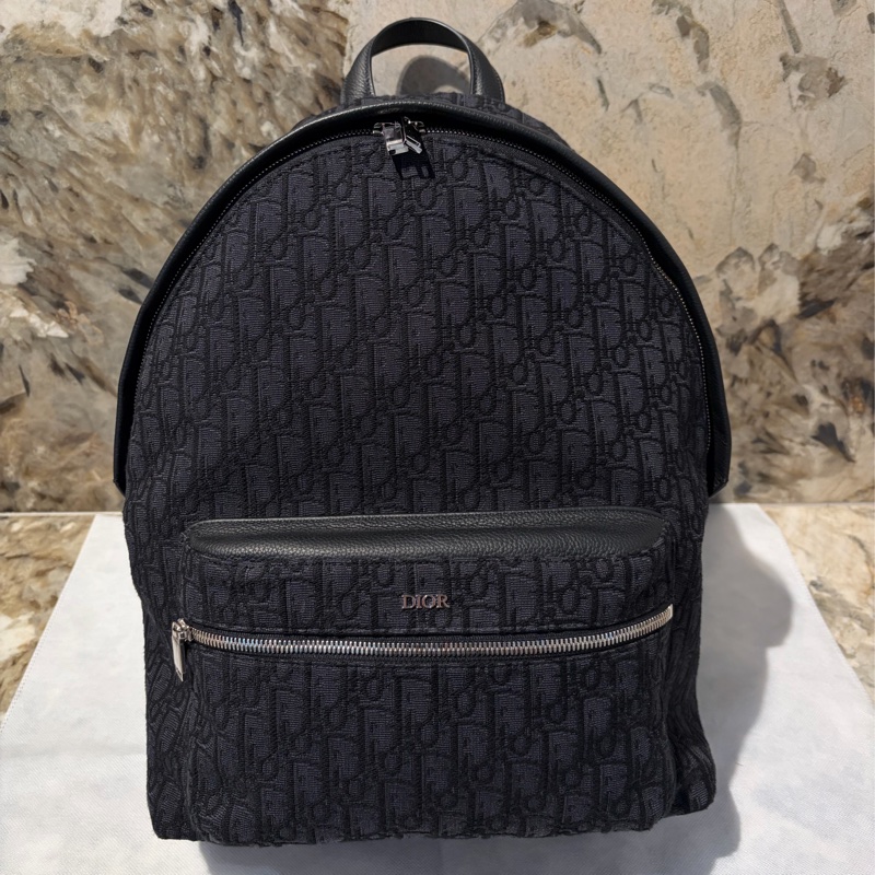 Dior緹花布後背包-0