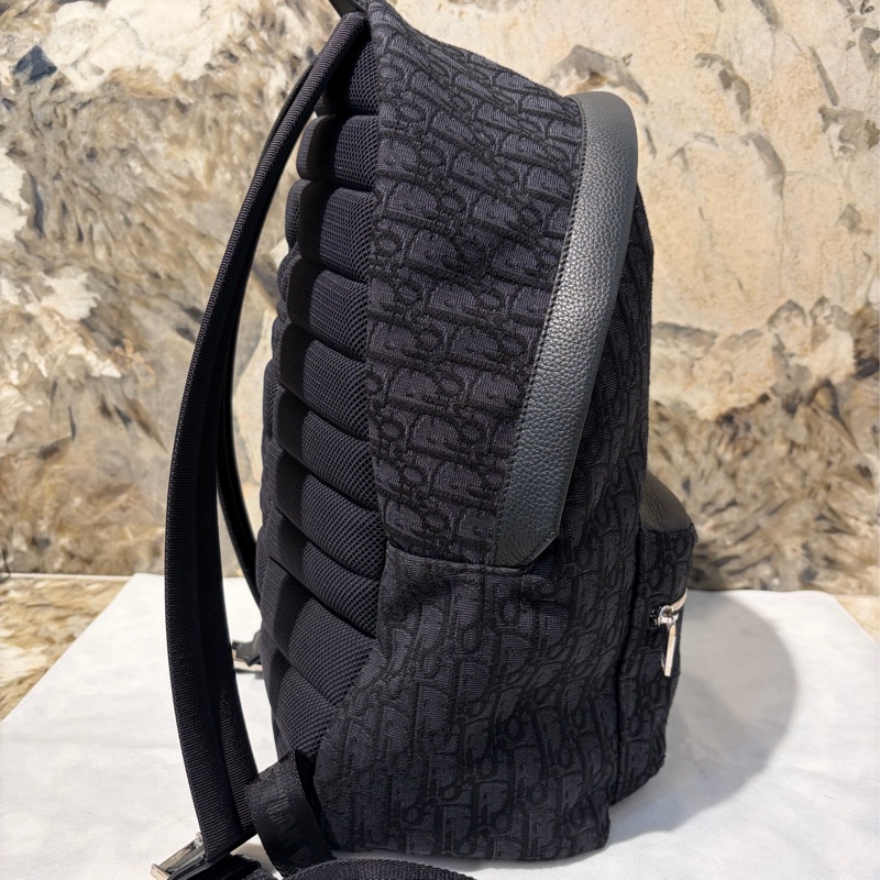 Dior緹花布後背包-4