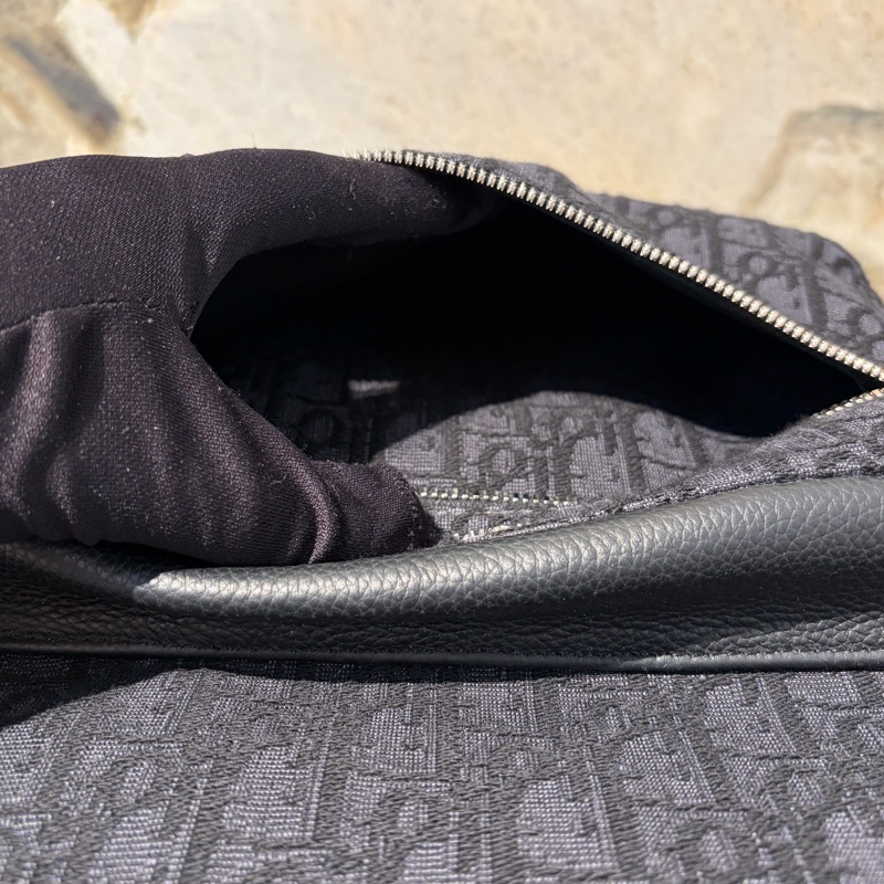 Dior緹花布後背包-9