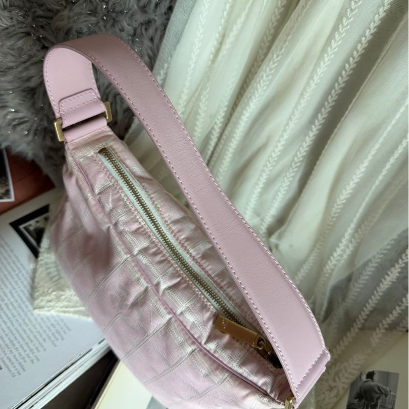 香奈兒 粉紅色CHANEL經典 New Travel Line新旅行系列 腋下包 手袋側孭背單肩包-15