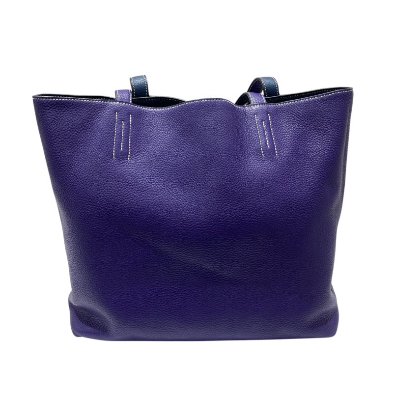 HERMES 愛馬仕 DOUBLE SENS 36 TOTE BAG 肩背包 牛皮 紫/藍-2