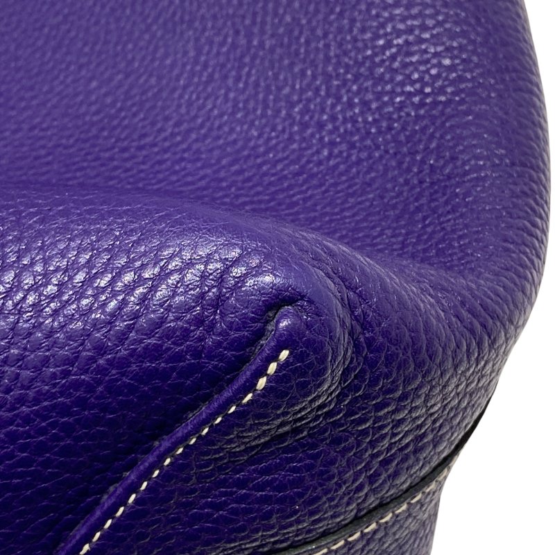 HERMES 愛馬仕 DOUBLE SENS 36 TOTE BAG 肩背包 牛皮 紫/藍-8