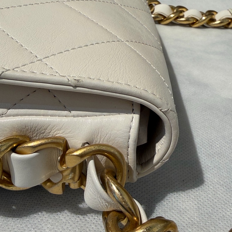 Chanel 菱格粗鍊圓弧底口蓋包-5