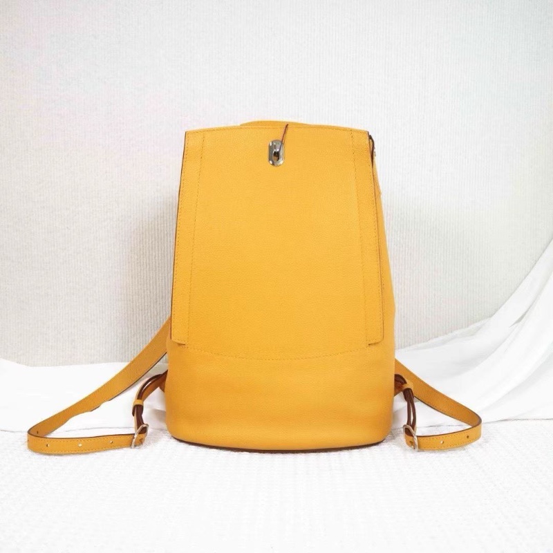 Hermes GR24系列 後背包琥珀黃 ec皮24*32*12 9新 配件塵袋-3