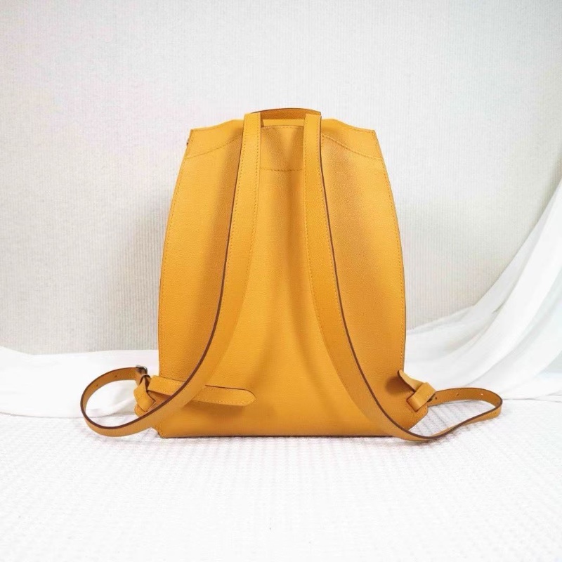 Hermes GR24系列 後背包琥珀黃 ec皮24*32*12 9新 配件塵袋-4