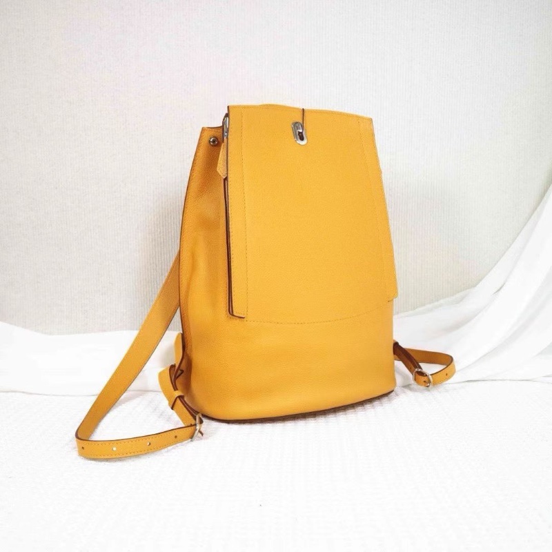 Hermes GR24系列 後背包琥珀黃 ec皮24*32*12 9新 配件塵袋-8