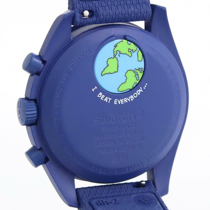 Swatch x Omega 地球任務階段 SO33N704L 生物陶瓷石英錶-5