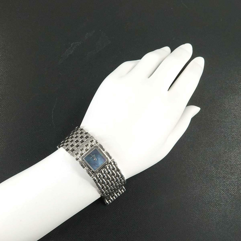 卡地亞 Panthère Ruban W61002T9 女士腕錶 藍色錶殼 石英錶-2