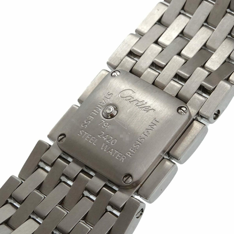 卡地亞 Panthère Ruban W61002T9 女士腕錶 藍色錶殼 石英錶-4