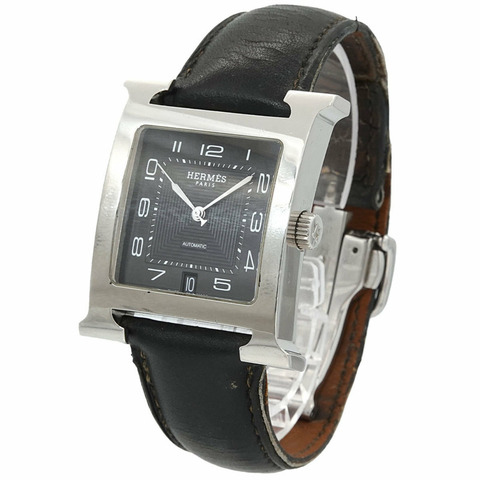 愛馬仕 H-Watch HH2 810 男士腕錶，日期顯示，黑色，自動機械機芯