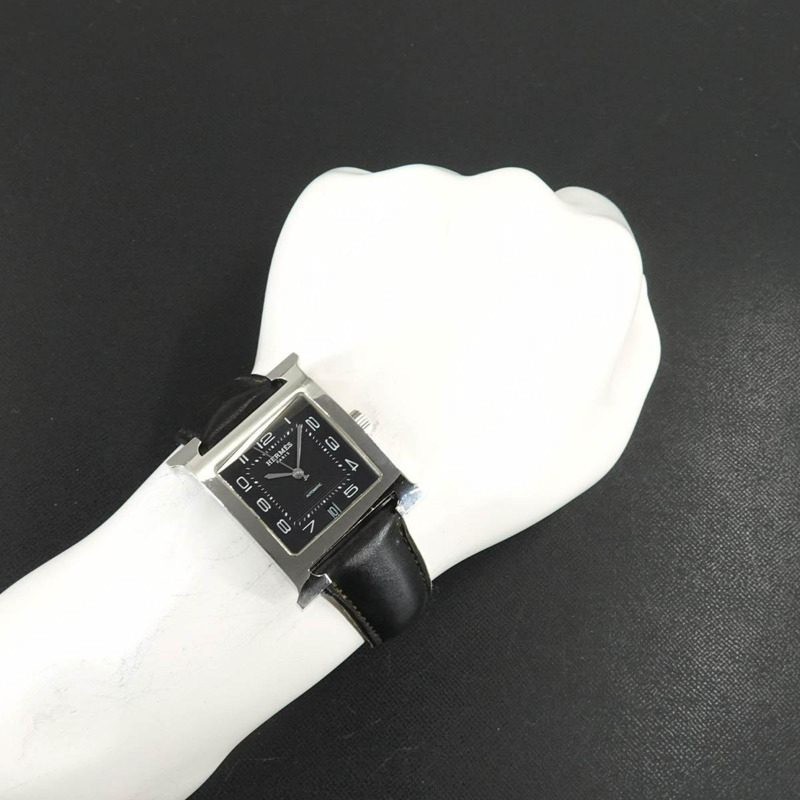 愛馬仕 H-Watch HH2 810 男士腕錶，日期顯示，黑色，自動機械機芯-1