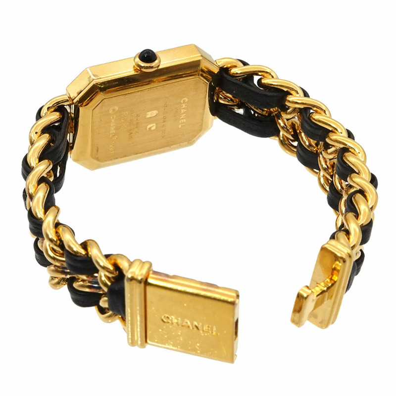 香奈兒 Premiere S 碼 H0001 女士腕錶 黑色金石英錶-2