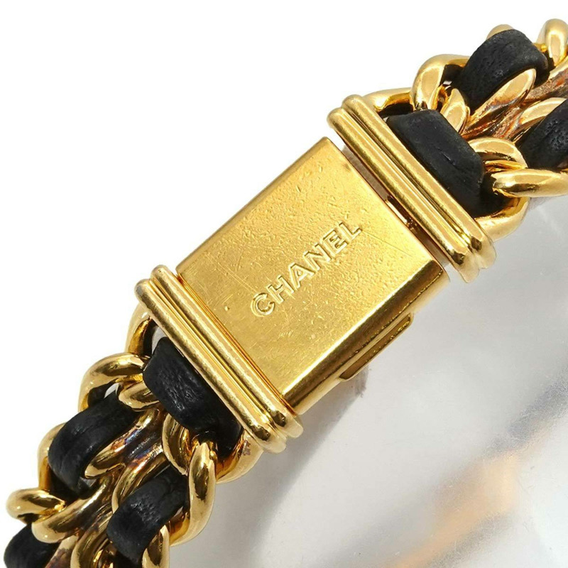 香奈兒 Premiere S 碼 H0001 女士腕錶 黑色金石英錶-4