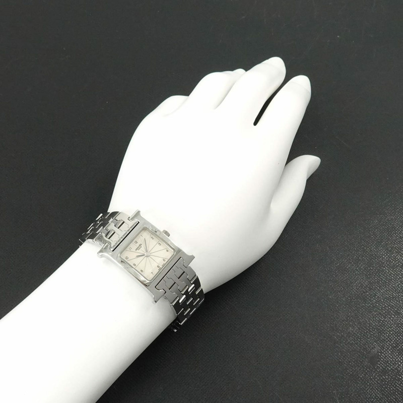 愛馬仕 H-Watch HH1 210 女士腕錶 銀色石英錶 H-2