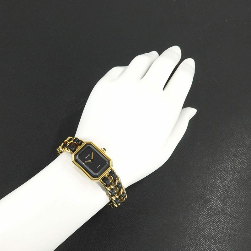 香奈兒 Premiere H0001 女士腕錶,M 碼,黑金配色,石英機芯-1