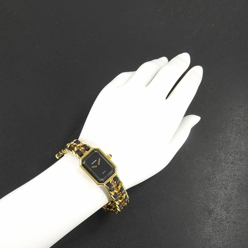 香奈兒 Premiere H0001 女士腕錶,M 碼,黑色和金色,石英機芯。-1