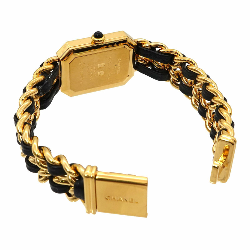 香奈兒 Premiere H0001 女士腕錶,M 碼,黑色和金色,石英機芯。-2