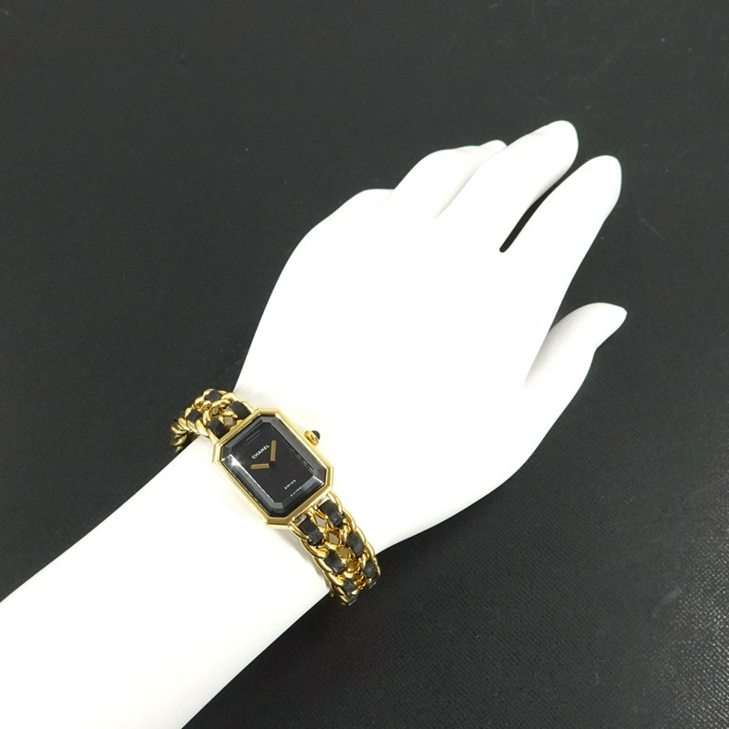 香奈兒 Premiere H0001 女士腕錶,M 碼,黑色和金色,石英機芯。-1