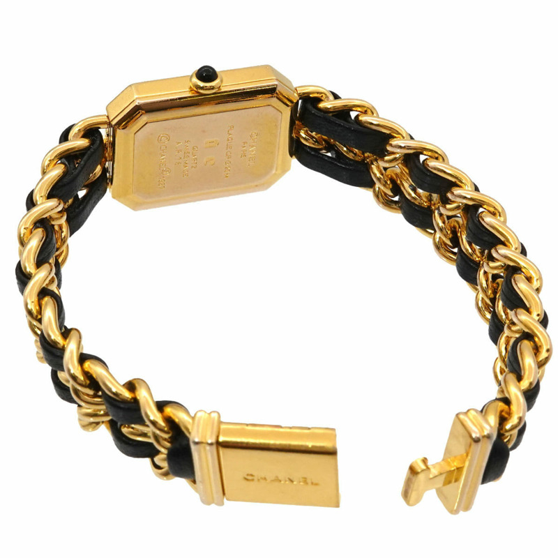 香奈兒 Premiere 大號 H0001 女士腕錶 黑色金石英錶-2