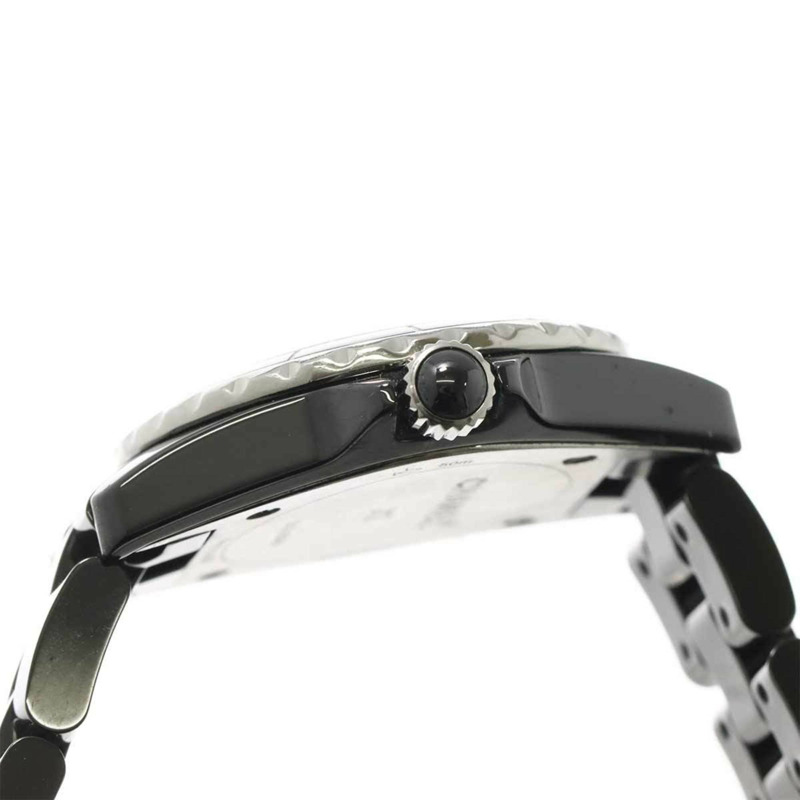 香奈兒 J12 29毫米 H2569 女士腕錶,8顆鑽石,黑色陶瓷石英錶-3